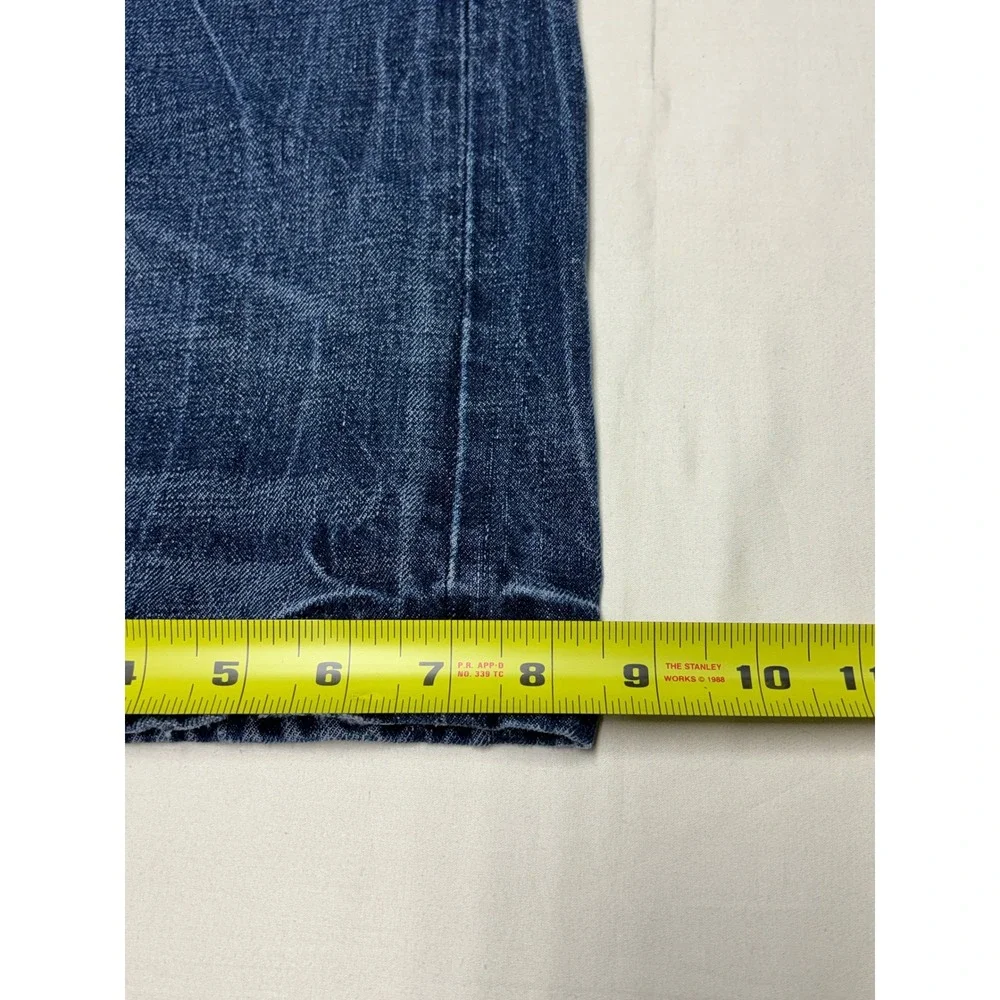 Polo Ralph Lauren Classic Fit‎ Distressed Dark Wash Blue Jeans Mens 33x32